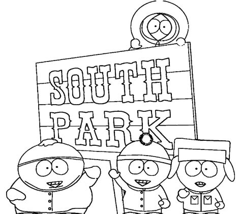 southpark coloring pages|pictures of south park characters.